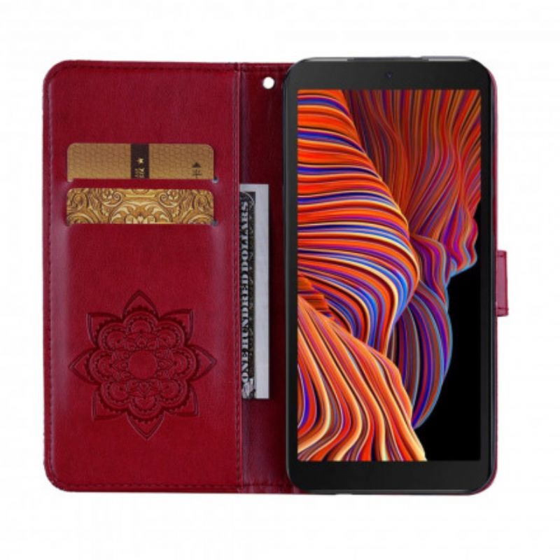 Flip Cover Samsung Galaxy XCover 5 Ugle Mandala Og Charm