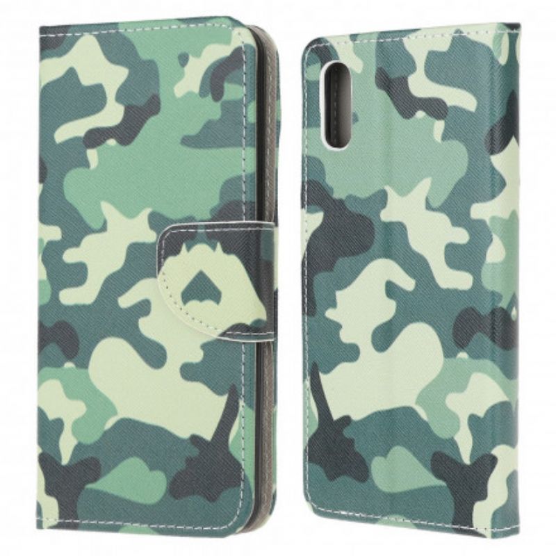 Læder Cover Samsung Galaxy XCover 5 Militær Camouflage