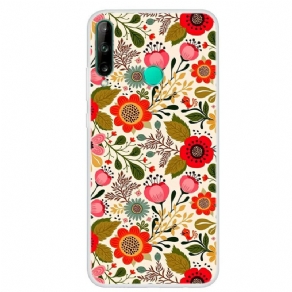 Cover Huawei P40 Lite E / Huawei Y7p Blomstertapet