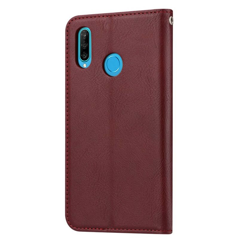 Cover Huawei P40 Lite E / Huawei Y7p Flip Cover Faux Læder Kortholder