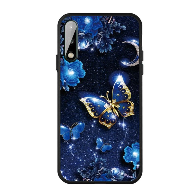 Cover Huawei P40 Lite E / Huawei Y7p Gylden Sommerfugl