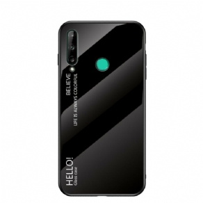 Cover Huawei P40 Lite E / Huawei Y7p Hej Hærdet Glas