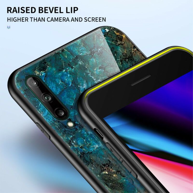 Cover Huawei P40 Lite E / Huawei Y7p Premum Farver Hærdet Glas