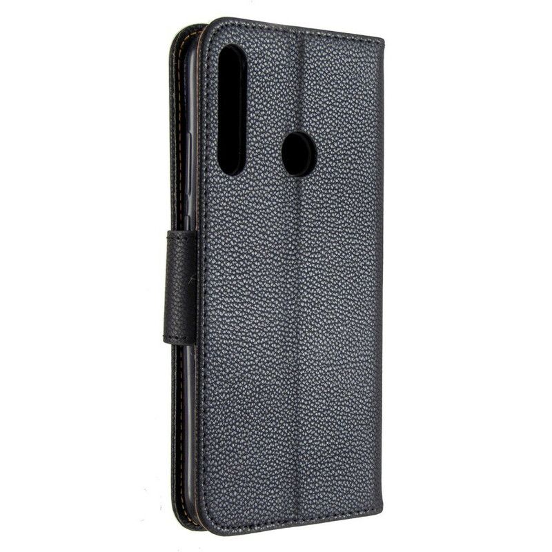 Flip Cover Huawei P40 Lite E / Huawei Y7p Læder Cover Litchi Flap Skrå