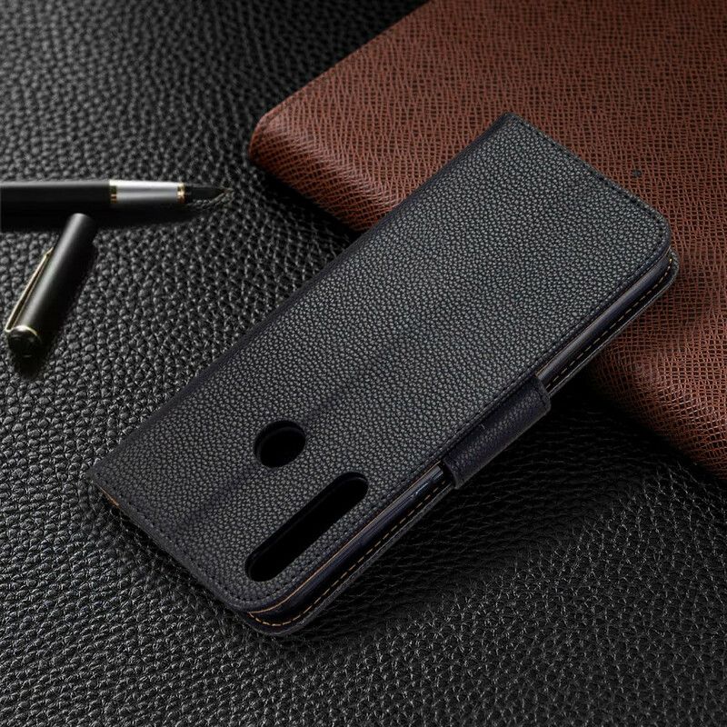 Flip Cover Huawei P40 Lite E / Huawei Y7p Læder Cover Litchi Flap Skrå