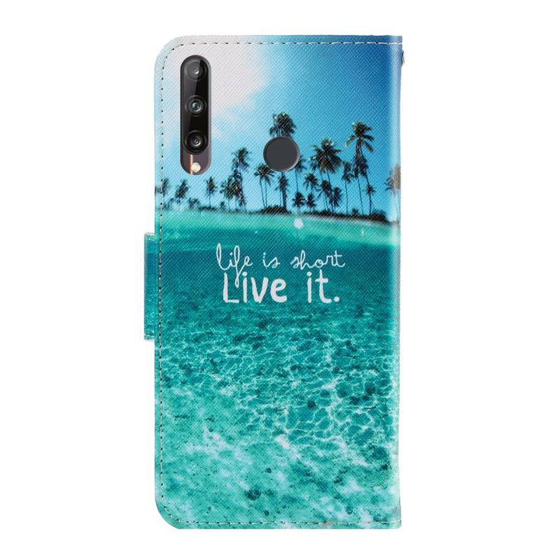 Flip Cover Huawei P40 Lite E / Huawei Y7p Med Snor Live It Strappy