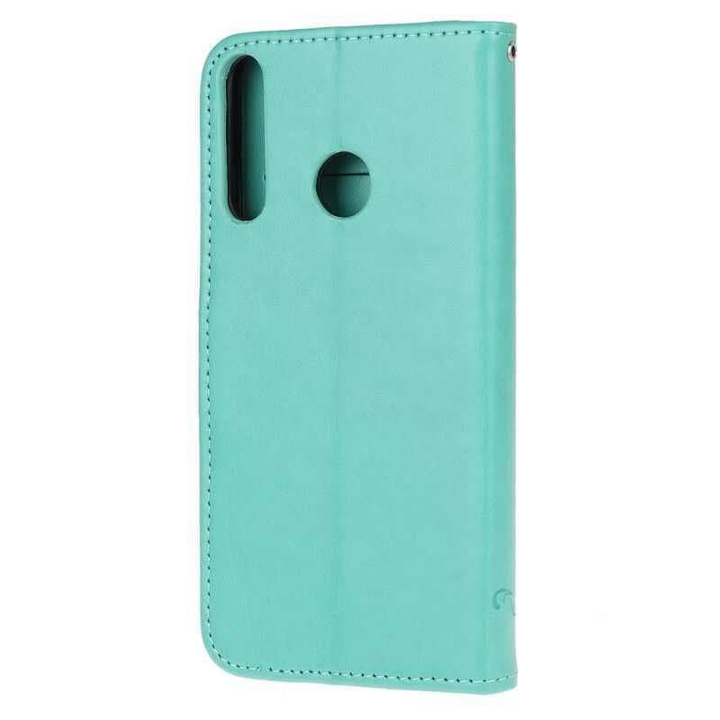 Læder Cover Huawei P40 Lite E / Huawei Y7p Fortryllede Sommerfugle