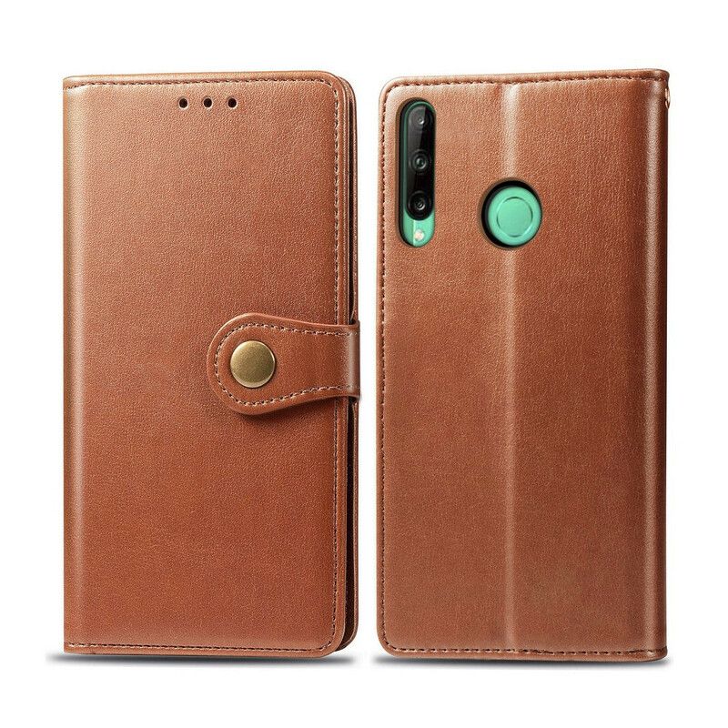 Læder Cover Huawei P40 Lite E / Huawei Y7p Imiteret Læder Og Vintage Lås