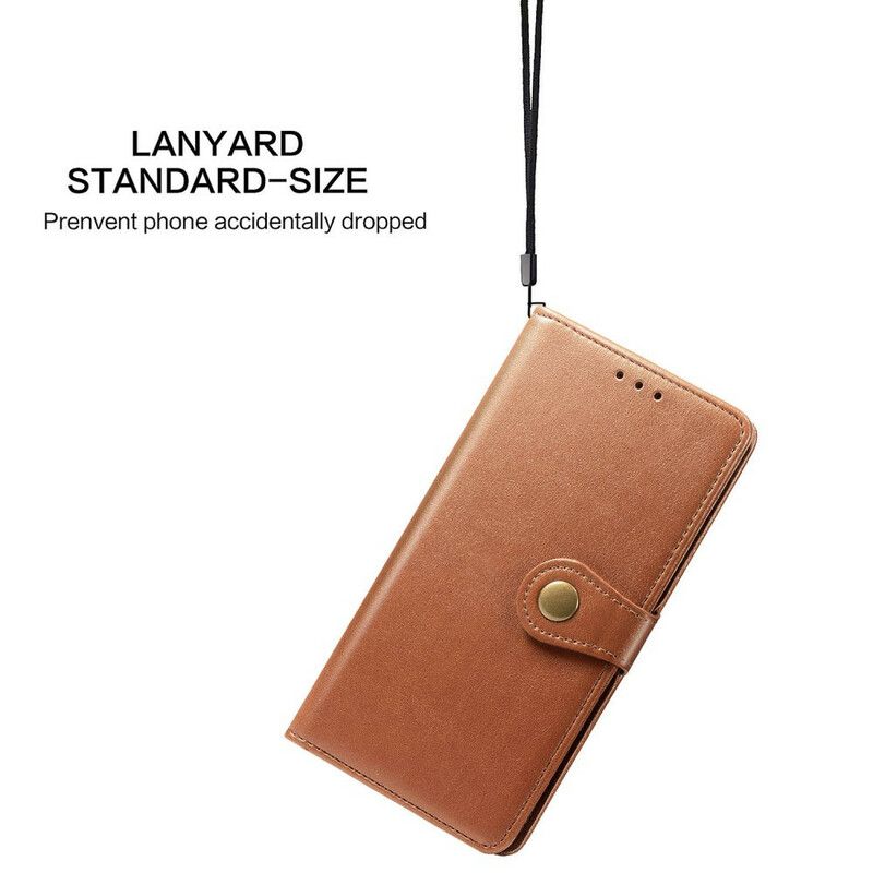 Læder Cover Huawei P40 Lite E / Huawei Y7p Imiteret Læder Og Vintage Lås