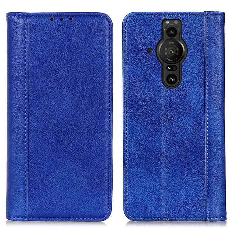 Cover Sony Xperia Pro-I Flip Cover Elegance Split Litchi Læder