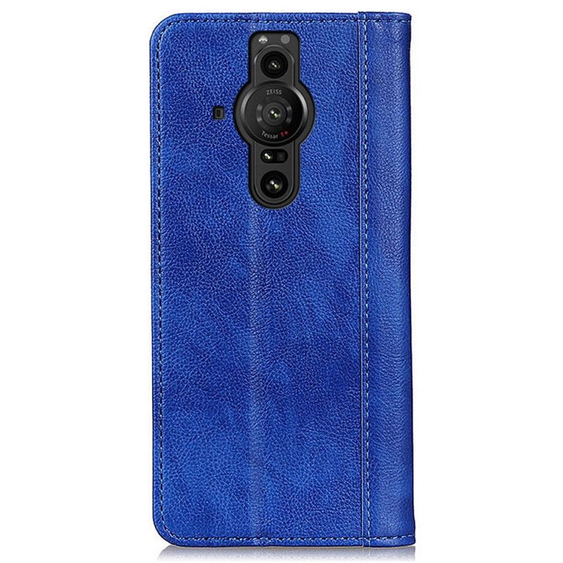 Cover Sony Xperia Pro-I Flip Cover Elegance Split Litchi Læder