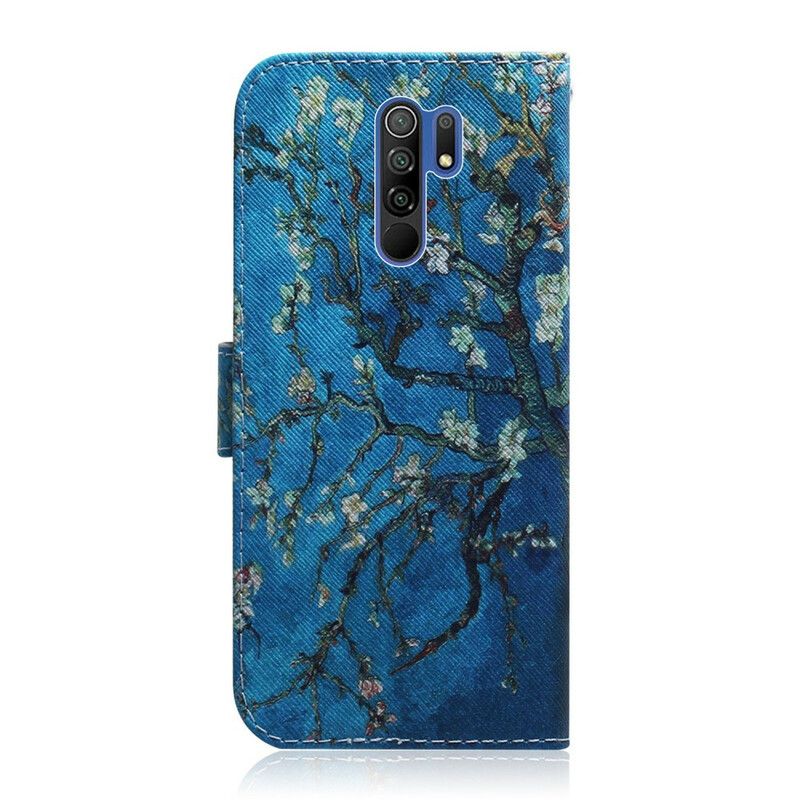 Flip Cover Xiaomi Redmi 9 Blomstrende Trægren