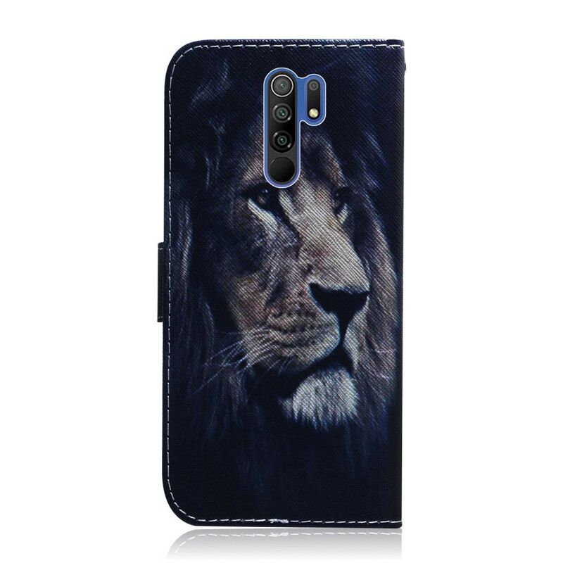 Flip Cover Xiaomi Redmi 9 Drømmende Løve