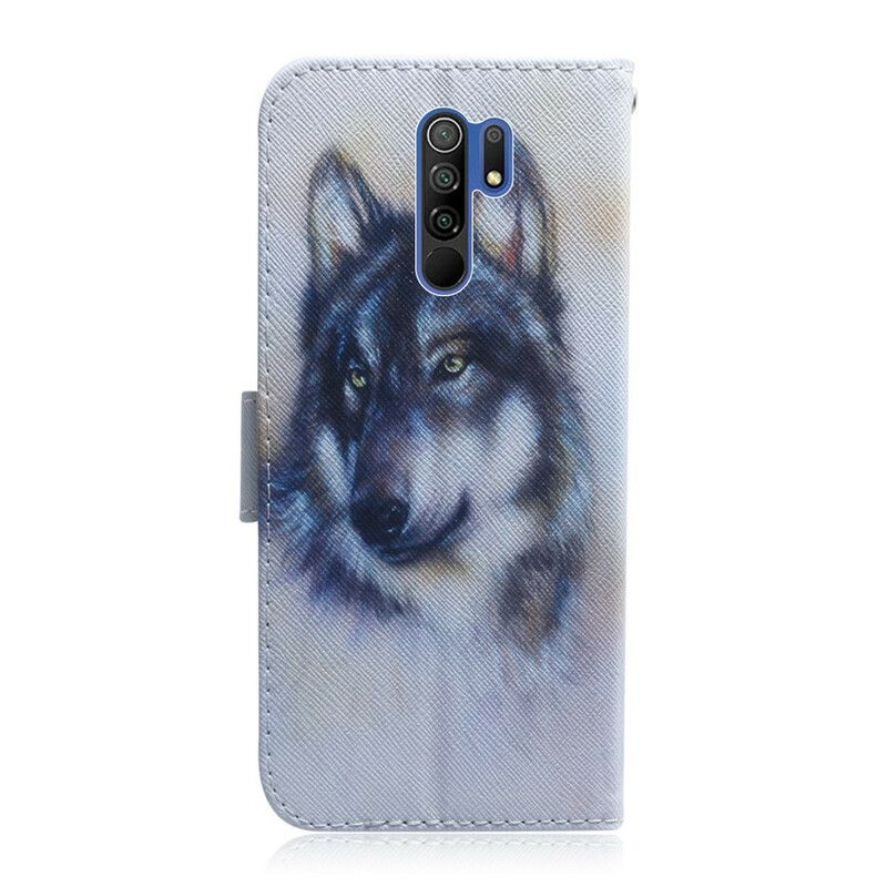 Flip Cover Xiaomi Redmi 9 Hundeblik