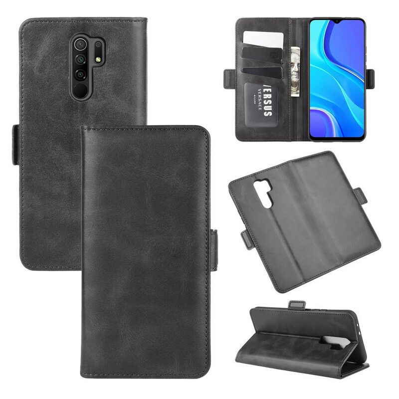 Flip Cover Xiaomi Redmi 9 Læder Cover Dobbeltklap