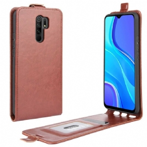 Flip Cover Xiaomi Redmi 9 Læder Cover Foldbar Lædereffekt