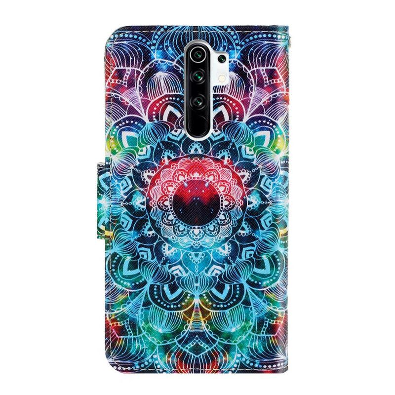 Flip Cover Xiaomi Redmi 9 Med Snor Flashy Strappy Mandala