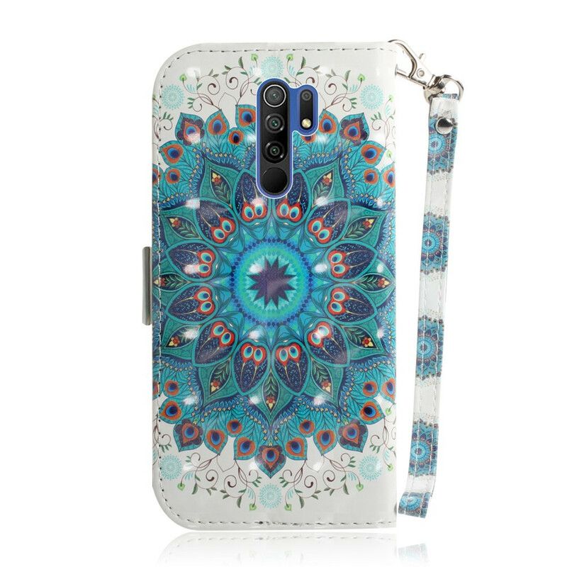 Flip Cover Xiaomi Redmi 9 Med Snor Masterful Strappy Mandala