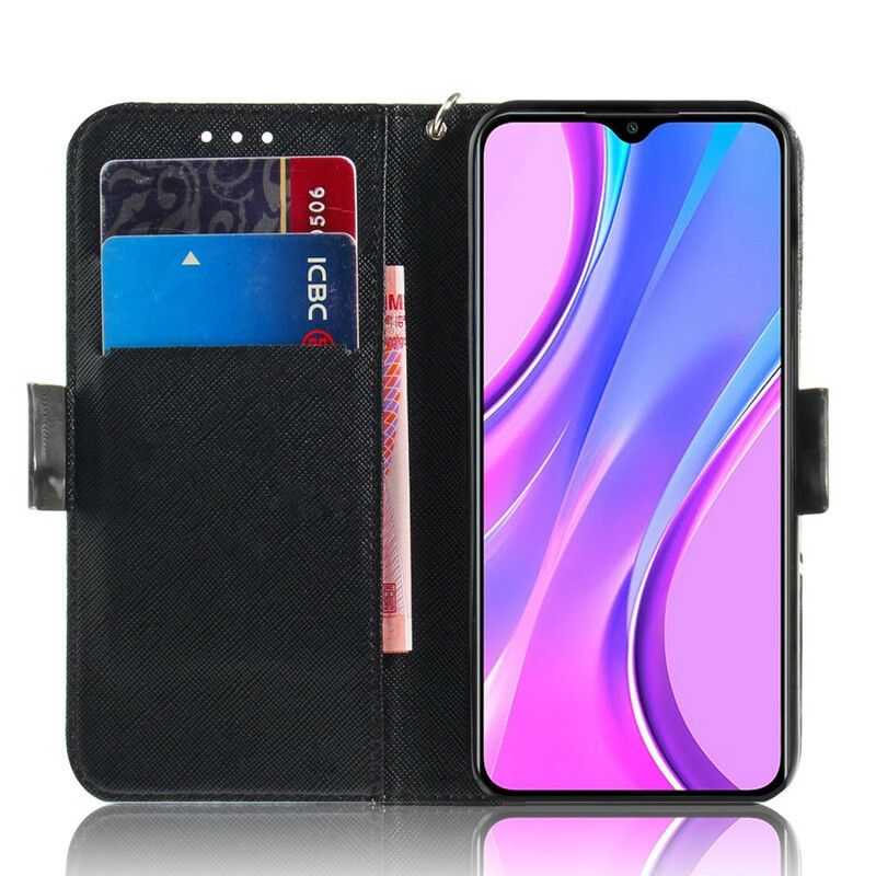 Flip Cover Xiaomi Redmi 9 Med Snor Masterful Strappy Mandala