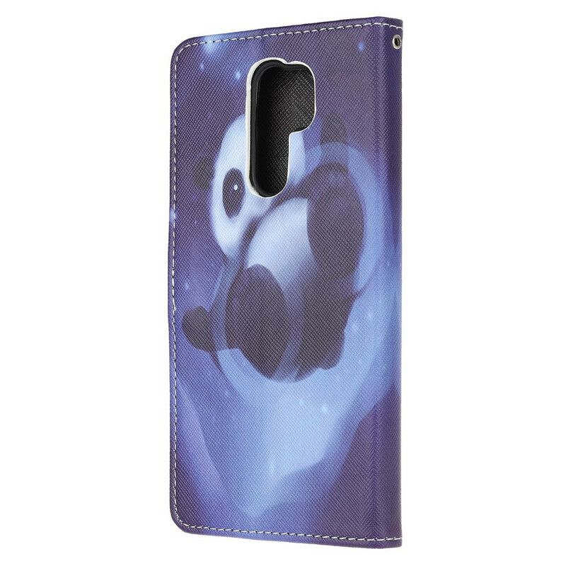 Flip Cover Xiaomi Redmi 9 Med Snor Thong Space Panda