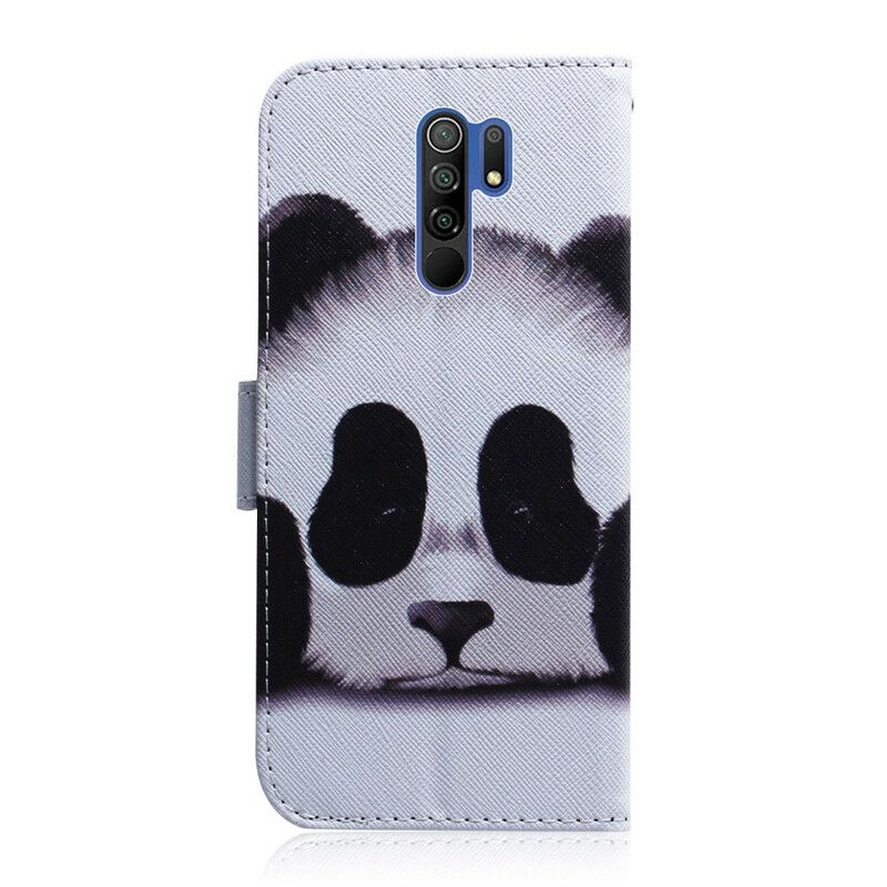 Flip Cover Xiaomi Redmi 9 Panda Ansigt