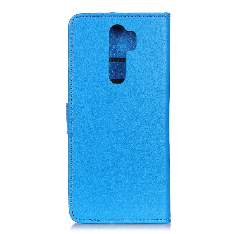 Flip Cover Xiaomi Redmi 9 Premium Litchi-lædereffekt