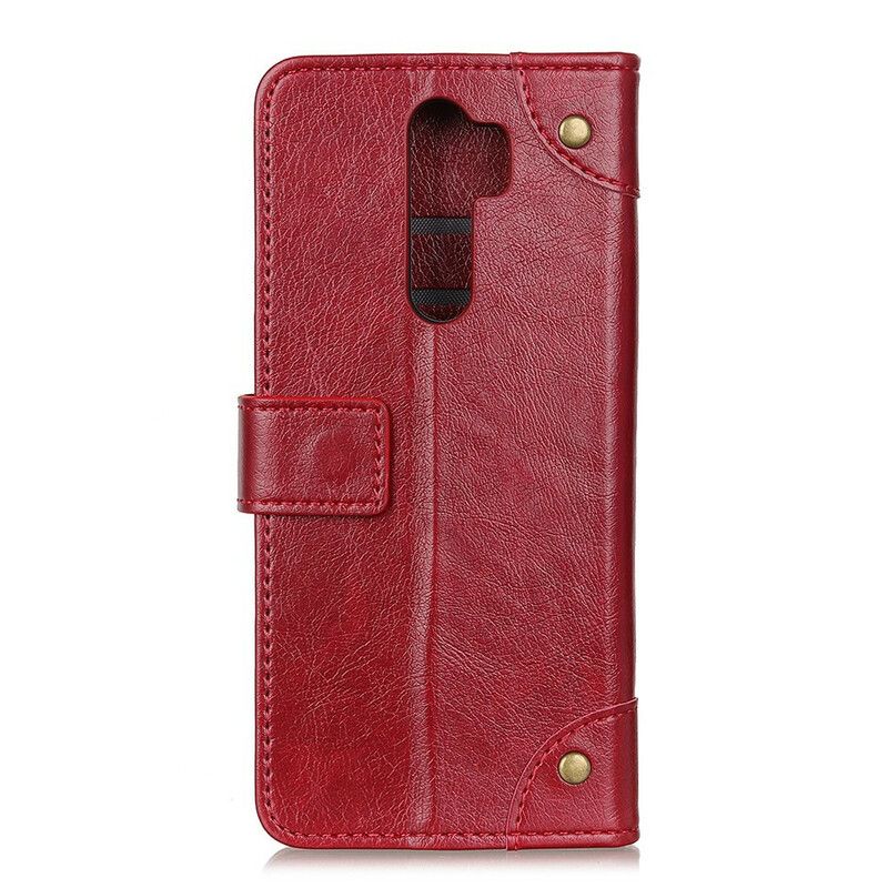 Flip Cover Xiaomi Redmi 9 Vintage Nitter Nappa Læder Stil