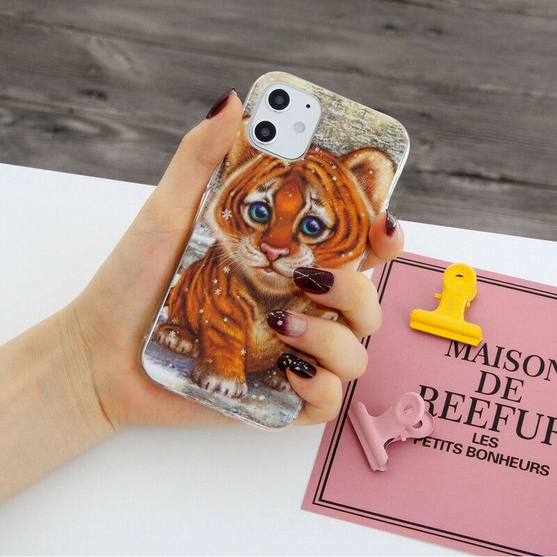 Cover iPhone 12 Mini Baby Tiger