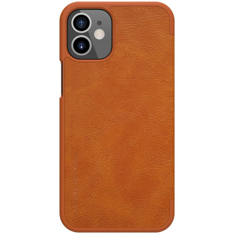 Cover iPhone 12 Mini Flip Cover Nillkin Qin-serien