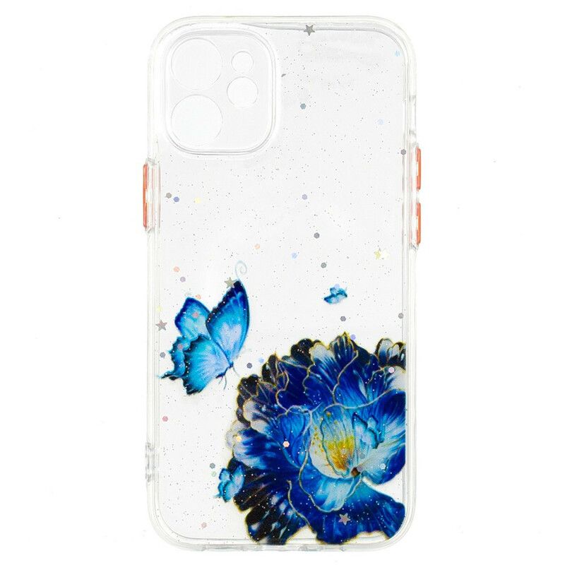 Cover iPhone 12 Mini Floral Butterfly Hybrid