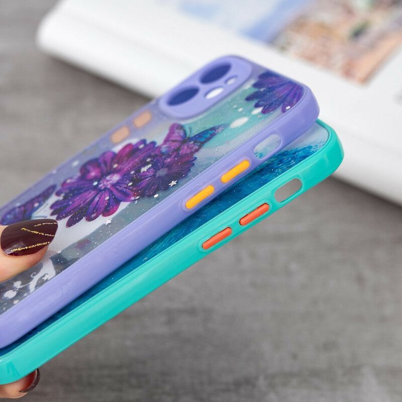 Cover iPhone 12 Mini Floral Butterfly Hybrid