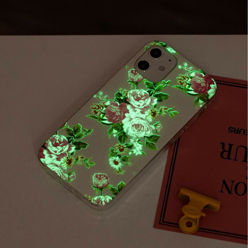 Cover iPhone 12 Mini Fluorescerende Frihedsblomster