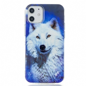 Cover iPhone 12 Mini Fluorescerende Wolf Series