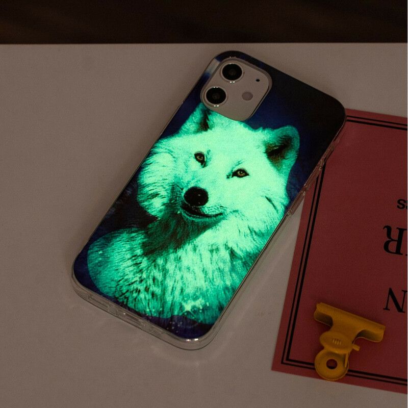 Cover iPhone 12 Mini Fluorescerende Wolf Series