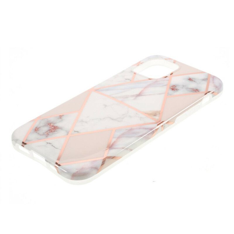 Cover iPhone 12 Mini Silicone Marmor Geometri