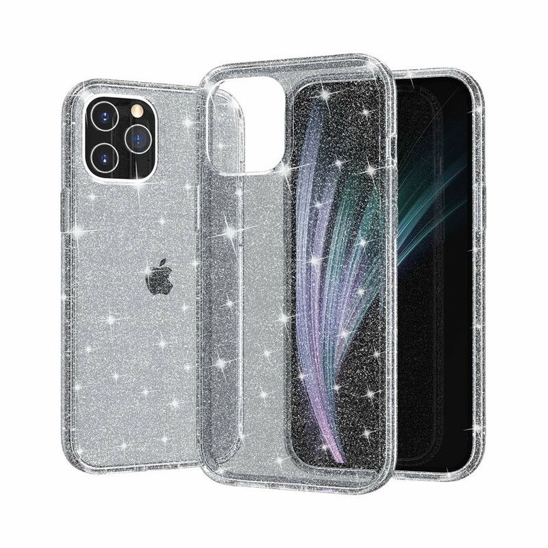 Cover iPhone 12 Mini Transparente Pailletter