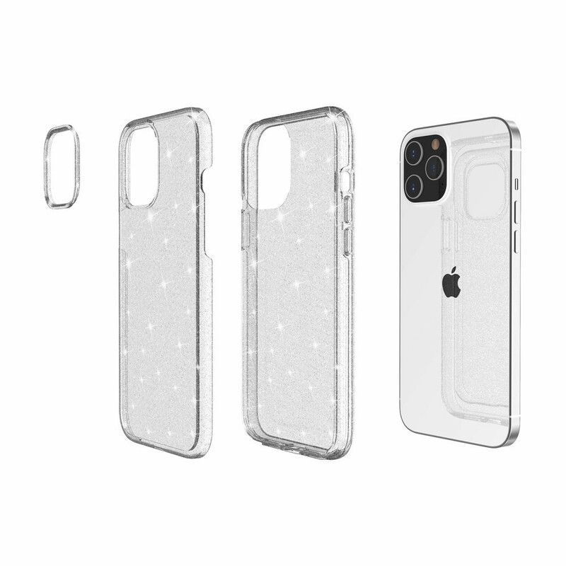 Cover iPhone 12 Mini Transparente Pailletter