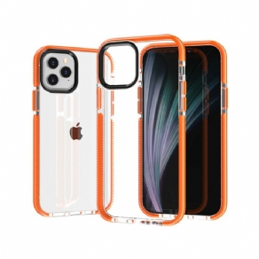 Cover iPhone 12 Mini Transparente Silikonekanter