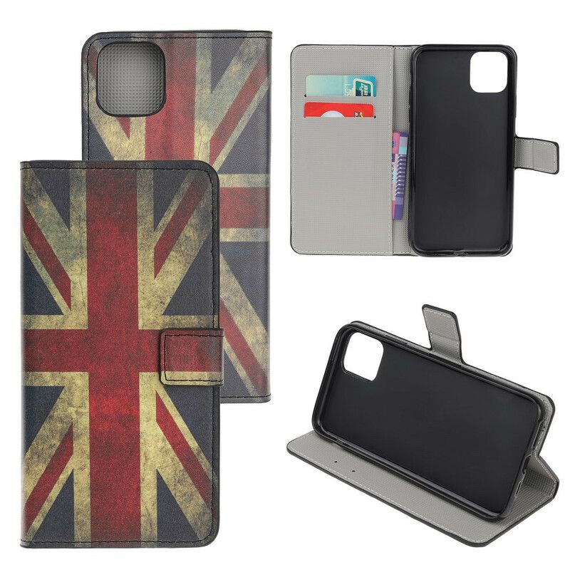 Flip Cover iPhone 12 Mini Englands Flag