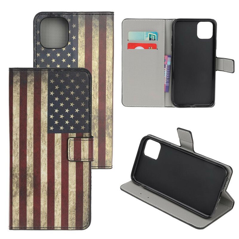 Flip Cover iPhone 12 Mini Us Flag