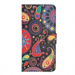 Læder Cover iPhone 12 Mini Galaxy Design