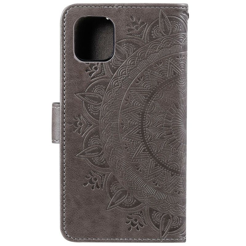 Læder Cover iPhone 12 Mini Søn Mandala