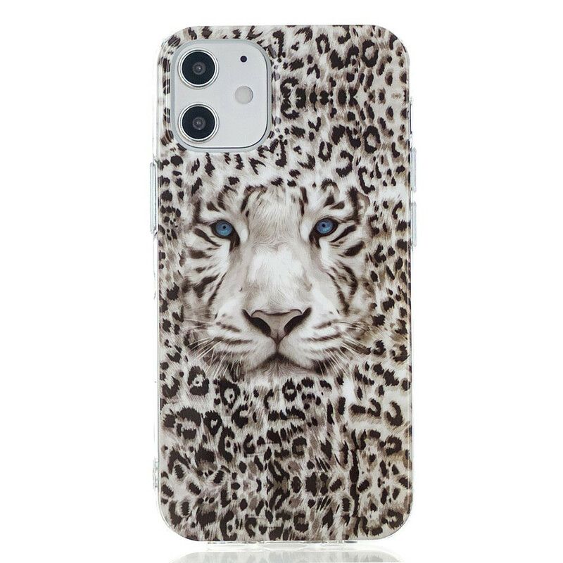 Mobilcover iPhone 12 Mini Fluorescerende Leopard