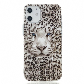 Mobilcover iPhone 12 Mini Fluorescerende Leopard