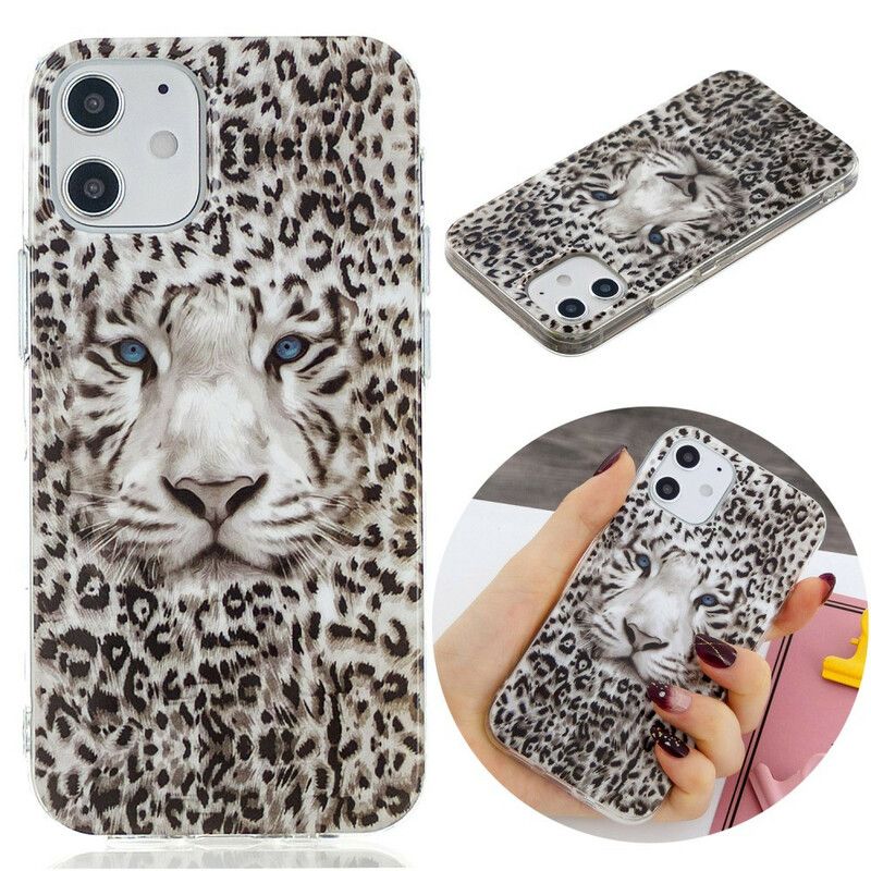 Mobilcover iPhone 12 Mini Fluorescerende Leopard