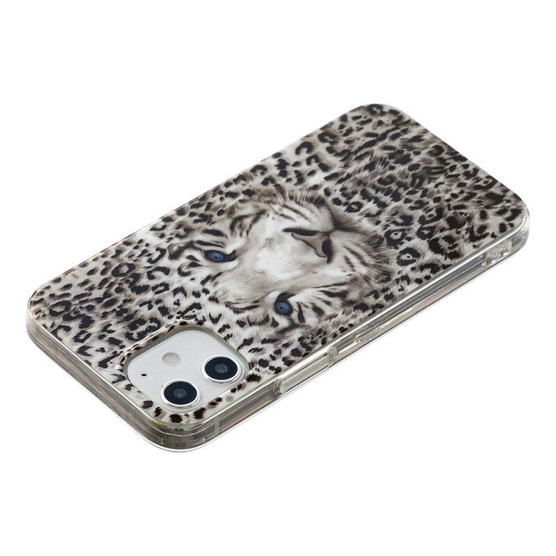 Mobilcover iPhone 12 Mini Fluorescerende Leopard