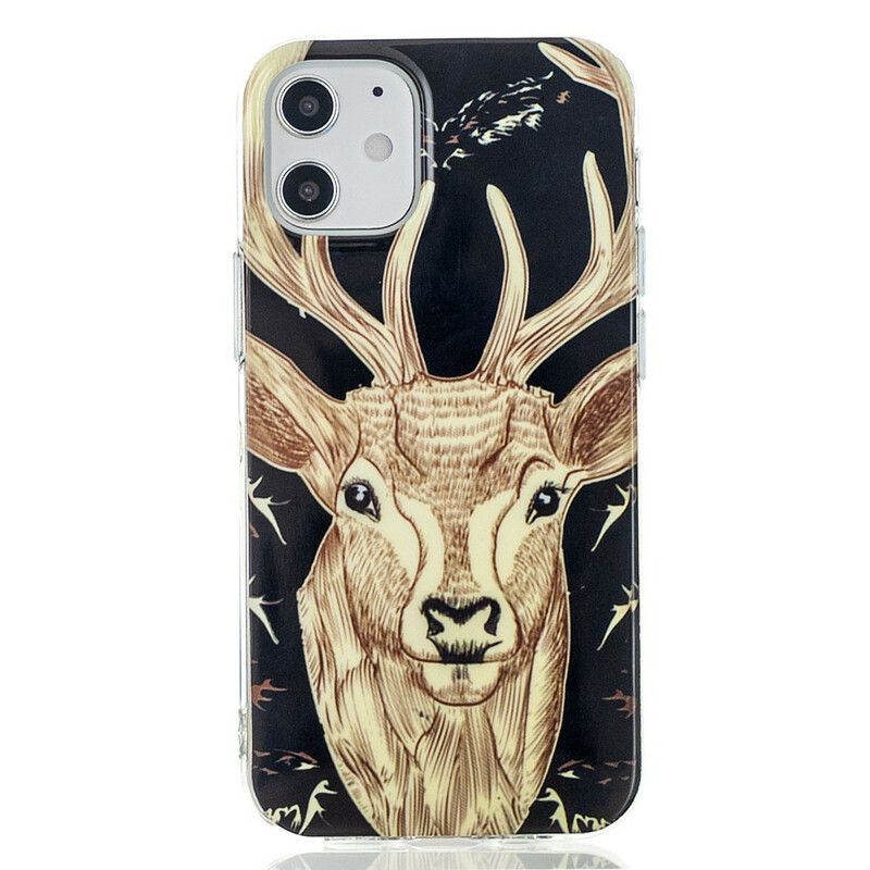 Mobilcover iPhone 12 Mini Fluorescerende Majestic Stag