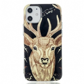 Mobilcover iPhone 12 Mini Fluorescerende Majestic Stag