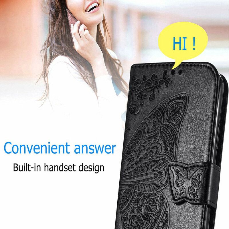 Flip Cover Xiaomi Mi 11 Ultra Halve Sommerfugle