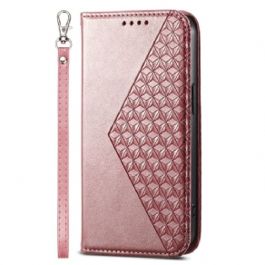 Flip Cover Realme 12 / 12x 5g Strappy Diamond Print